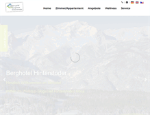 Tablet Screenshot of berghotel-hinterstoder.at